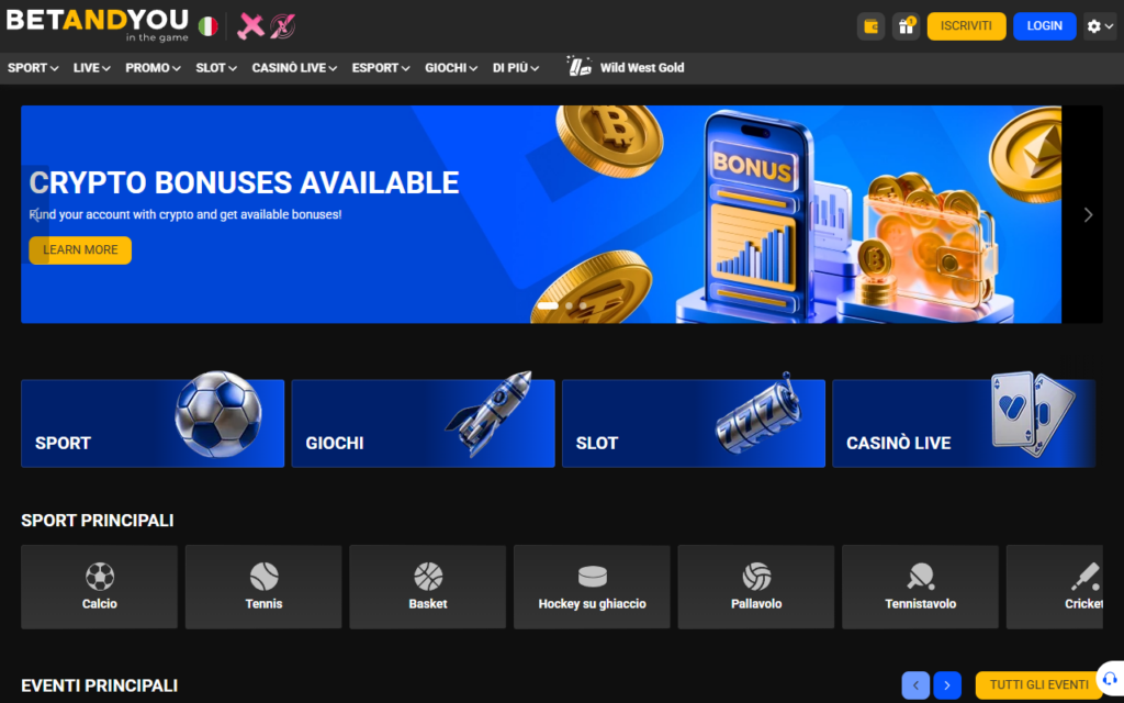 Betandyou home page