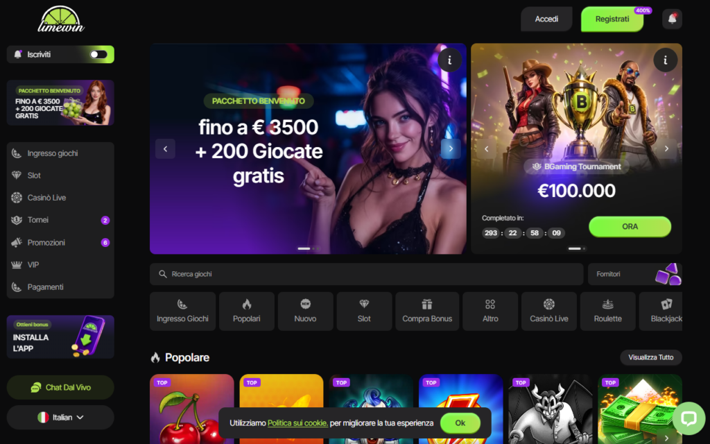 Limewin home page