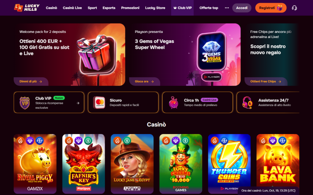 Lucky Hills home page